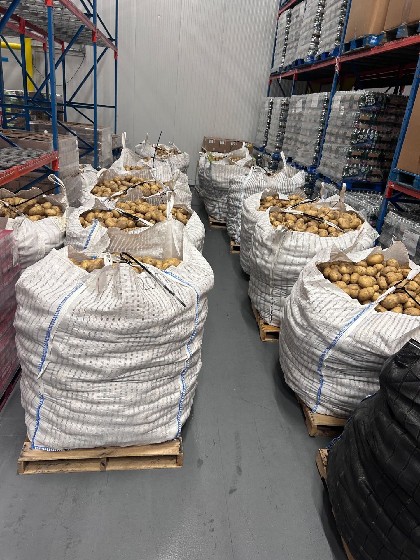 Pallets staged for distribution · New Jersey